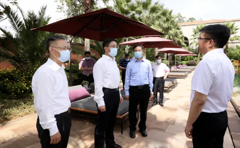 王予波到云南康旅集團溫泉山谷國際康養(yǎng)城調(diào)研(圖1)